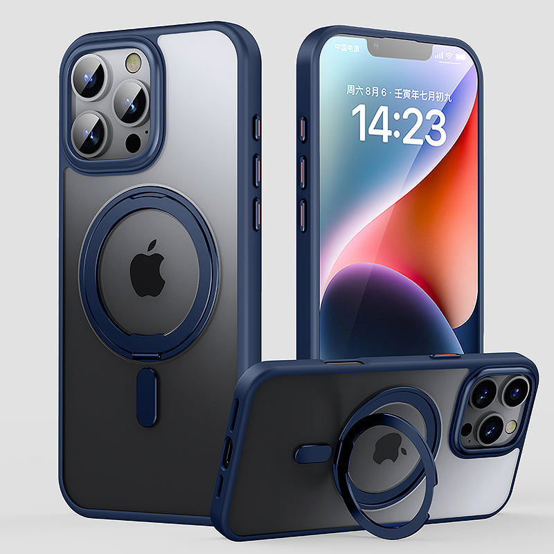 Suitable for Apple 16pro phone case 2024 new non collision case 15pro phone protective case 14promax advanced magnetic suction ip13 bracket case 16promax all inclusive anti fall protective case