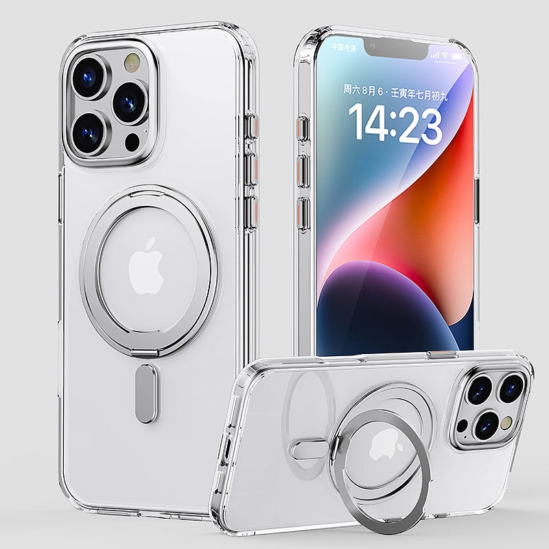 Suitable for Apple 16pro phone case 2024 new non collision case 15pro phone protective case 14promax advanced magnetic suction ip13 bracket case 16promax all inclusive anti fall protective case