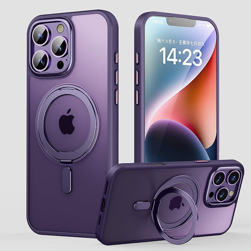 Suitable for Apple 16pro phone case 2024 new non collision case 15pro phone protective case 14promax advanced magnetic suction ip13 bracket case 16promax all inclusive anti fall protective case